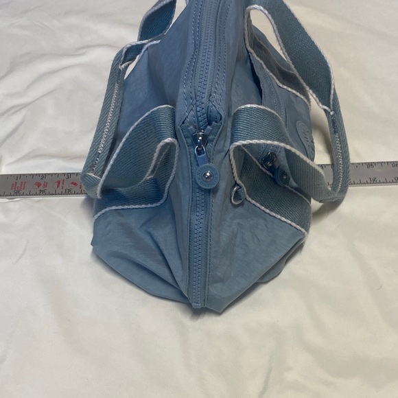 Kipling Blueish green Tote with White Trim - Picture 13 of 16